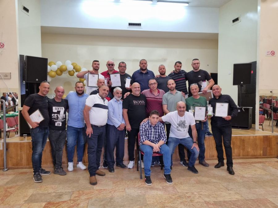 حفل تكريم للعاملين في المجال البيئي، النظافة والصحة في منطقة بيت حنينا وشعفاط.